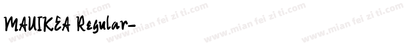 MAUIKEA Regular字体转换